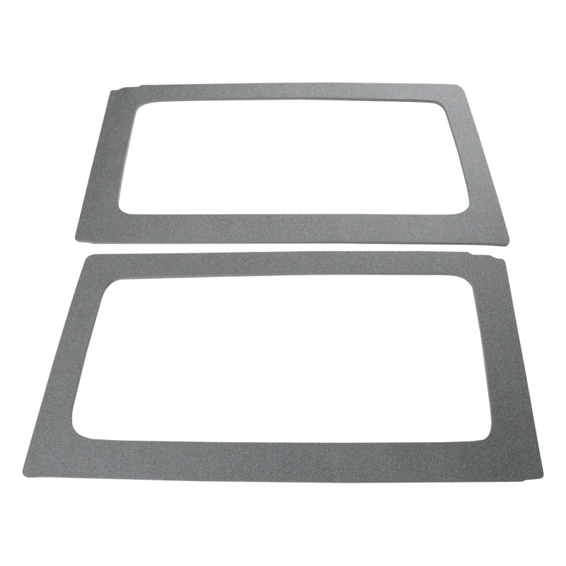 DEI 11-18 Jeep Wrangler JK 2-Door Boom Mat Rear Side Window Trim - 2 Piece - Gray - GTR Auto