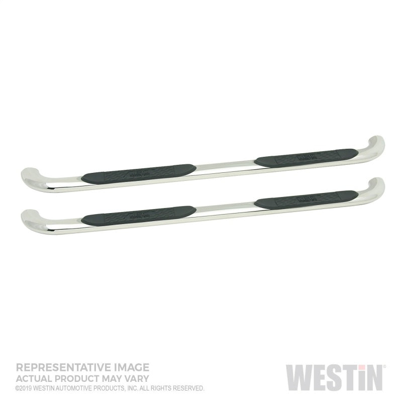 Westin 19-22 Chevrolet Silverado 1500 DC Platinum 4 Oval Nerf Step Bars - SS - GTR Auto