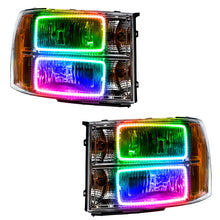 Load image into Gallery viewer, Oracle 07-13 GMC Sierra SMD HL - Square Ring Design - ColorSHIFT w/ 2.0 Controller