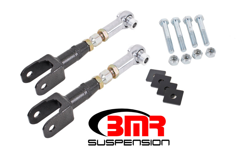 BMR 15-17 S550 Mustang Rear On-Car Adj. Rod Ends Toe Rods - Black Hammertone - GTR Auto