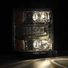 Load image into Gallery viewer, AlphaRex 14-15 Chevy 1500 PRO-Series Projector Headlights Chrome w/Sequential Signal &amp;  DRL - GTR Auto