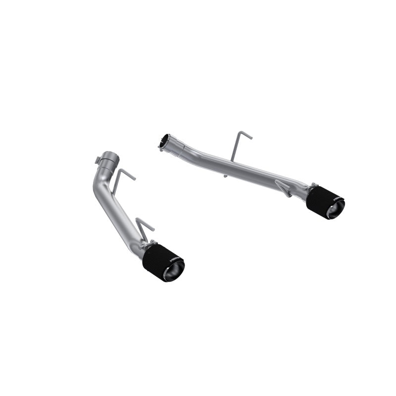 MBRP 05-10 Ford Mustang GT 4.6L T304 SS 2.5in Dual Axle-Back with CF Tips (Race Version) - GTR Auto