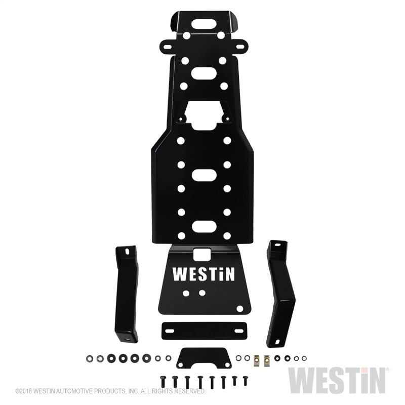 Westin/Snyper 07-11 Jeep Wrangler Transmission Pan Skid Plate - Textured Black - GTR Auto
