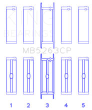 Load image into Gallery viewer, King Engine Bearings 00-03 Ford F-650/F-750 T444E (Size STD) Crankshaft Main Bearing Set