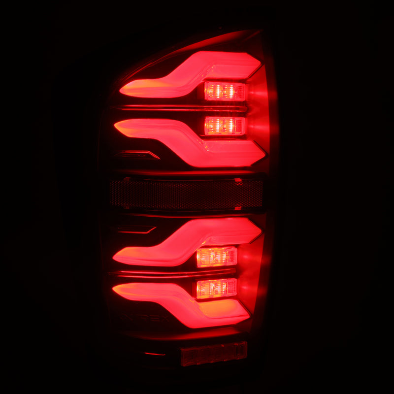 AlphaRex 16-21 Toyota Tacoma LUXX LED Taillights Blk w/Activ Light/Seq Signal - GTR Auto