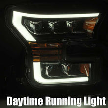 Load image into Gallery viewer, AlphaRex 17-20 Ford Raptor NOVA LED Proj Headlights Plank Style Matte Black w/Activ Light/Seq Signal - GTR Auto