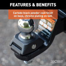 Load image into Gallery viewer, Curt 2.5in Cushion Hitch Trailer Ball w/ 1in Diameter Hole (Rated for 7500lbs)