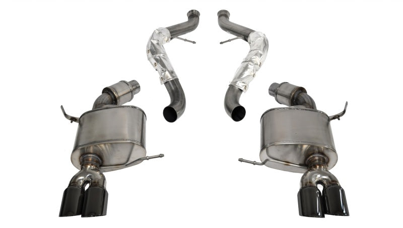 Corsa 2008-2012 BMW M3 Convertible E93 Black Sport Cat-Back Exhaust - GTR Auto