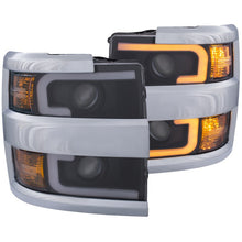 Load image into Gallery viewer, ANZO Projector Headlights 15-17 Chevrolet Silverado 2500HD / 3500HD Black w/ Chrome Rim - GTR Auto