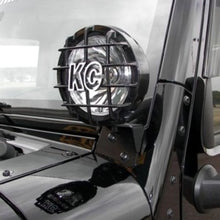 Load image into Gallery viewer, KC HiLiTES 07-18 Jeep JK A-Pillar Windshield Light Mount Bracket Set (Pair) - Black - GTR Auto