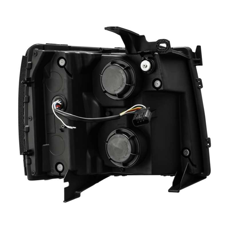 AlphaRex 07-13 Chevy 1500HD PRO-Series Proj Headlights Plank Style Chrome w/Activ Light/Seq Signal - GTR Auto