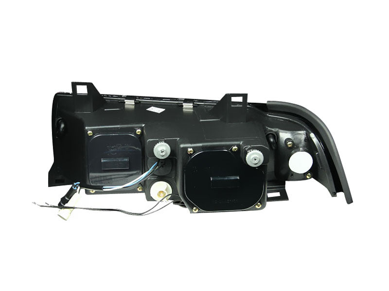 ANZO 1992-1998 BMW 3 Series E36 Projector Headlights w/ Halo Black (CCFL) G2 - GTR Auto