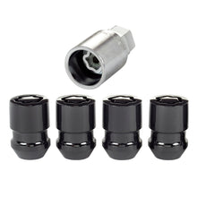 Load image into Gallery viewer, McGard Wheel Lock Nut Set - 4pk. (Cone Seat) 1/2-20 / 3/4 &amp; 13/16 Dual Hex / 1.28in. Length - Black - GTR Auto
