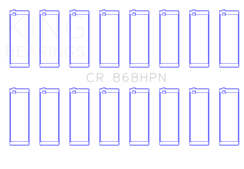 King Engine Bearings Ford Prod V8 4.6L/5.4L (Size 0.25) Performance Rod Bearing Set