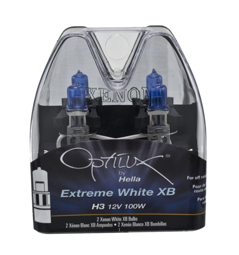 Hella Optilux H3 12V / 100W Xenon White XB Light Bulb - GTR Auto
