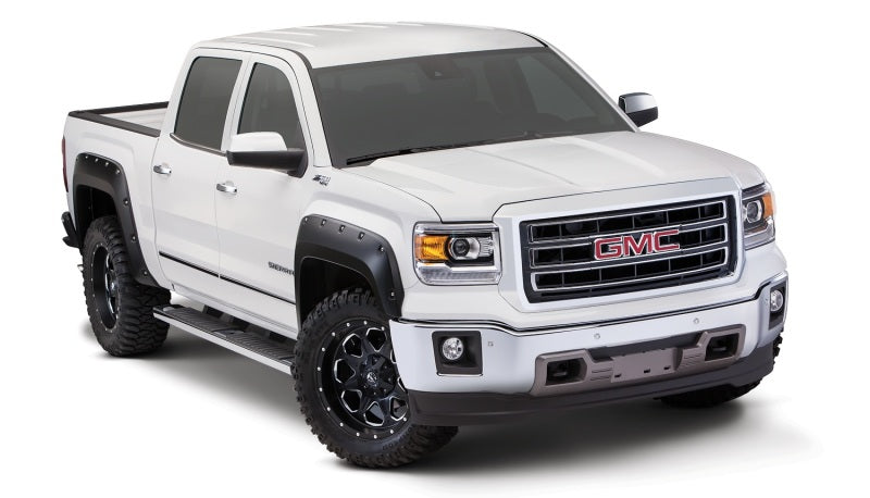 Bushwacker 16-18 GMC Sierra 1500 Pocket Style Flares 4pc - Black - GTR Auto