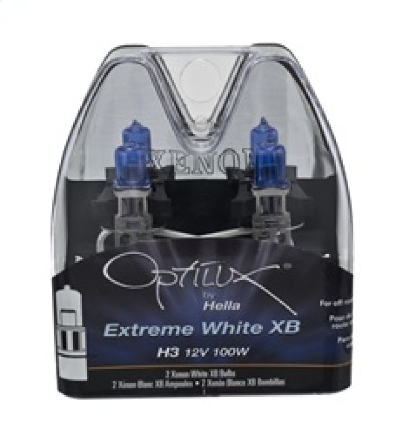 Hella Optilux H3 12V / 100W Xenon White XB Light Bulb - GTR Auto