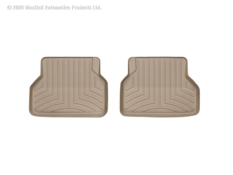 WeatherTech 04-10 BMW 5-Series (E60) Rear FloorLiner - Tan - GTR Auto