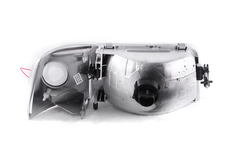 ANZO 1993-1997 Ford Ranger Crystal Headlights Chrome w/ Corner Lights 2pc - GTR Auto