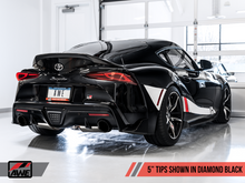 Load image into Gallery viewer, AWE Tuning 2020 Toyota Supra A90 Resonated Touring Edition Exhaust - 5in Diamond Black Tips