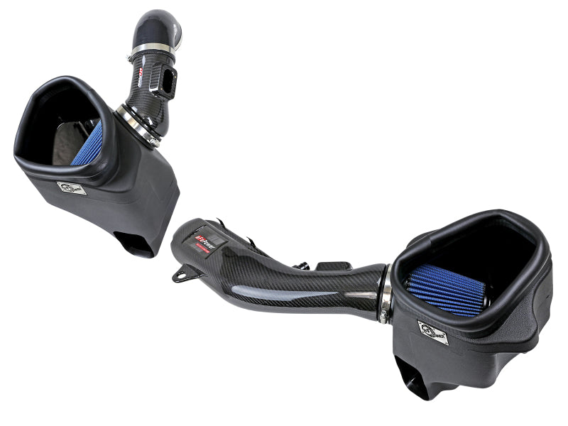 aFe Track Series Stg 2 Carbon Fiber Intake w/Pro 5R Media 15-20 BMW M3/M4(F80/82/83) L6-3.0L(tt) S55 - GTR Auto