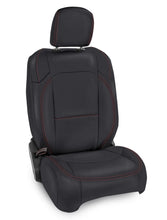 Load image into Gallery viewer, PRP 2018+ Jeep Wrangler JLU/4 Door/Gladiator/Rubicon Front Seat Cover (Pair) -Black w/ Red Stitching