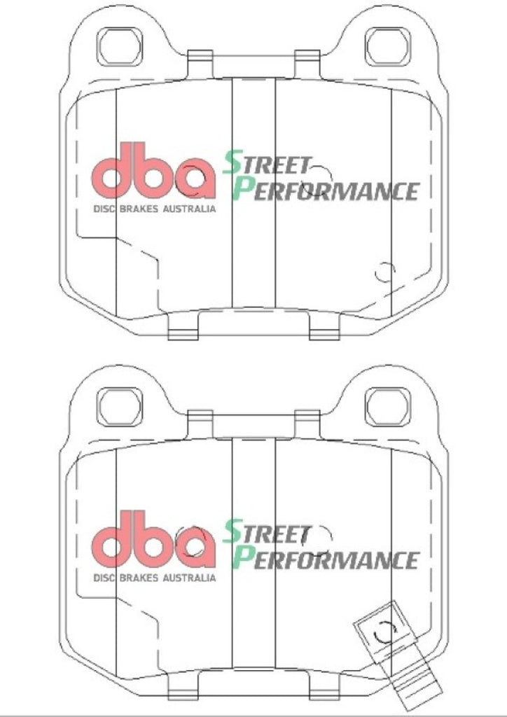 DBA 03-06 EVO / 04-09 STi / 03-07 350Z Track Edition/G35 w/ Brembo SP500 Rear Brake Pads - GTR Auto