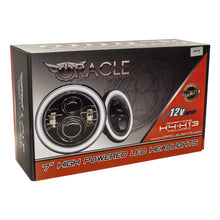 Load image into Gallery viewer, Oracle 7in High Powered LED Headlights - Black Bezel - White