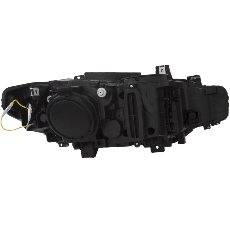 ANZO 2012-2015 BMW 3 Series Projector Headlights w/ U-Bar Black - GTR Auto
