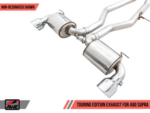 Load image into Gallery viewer, AWE Tuning 2020 Toyota Supra A90 Non-Resonated Touring Edition Exhaust - 5in Chrome Silver Tips