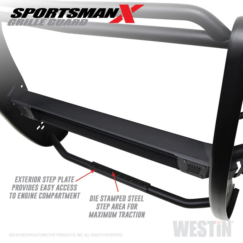 Westin 19-21 Chevy 1500 Sportsman X Grille Guard - Textured Black (Excl. 2019 Silverado LD) - GTR Auto
