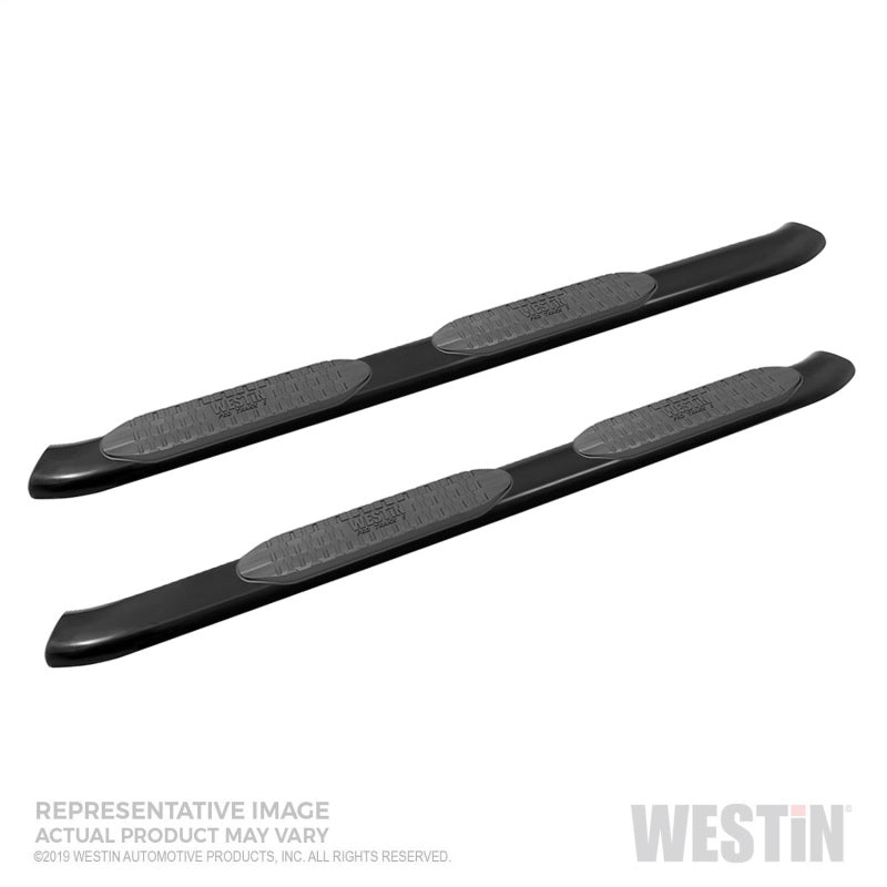 Westin 19-20 Chevrolet Silverado/GMC Sierra 1500 Double Cab PRO TRAXX 5 Oval Nerf Step Bars - Black - GTR Auto