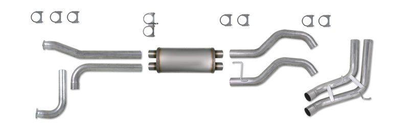 Diamond Eye KIT 3-1/2in Catback SPORT-SIDE DUAL GAS AL: NISSAN TITAN 5.6L 07-10 - GTR Auto