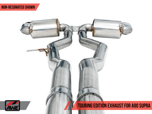 Load image into Gallery viewer, AWE Tuning 2020 Toyota Supra A90 Non-Resonated Touring Edition Exhaust - 5in Chrome Silver Tips