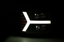 Load image into Gallery viewer, AlphaRex 07-13 Chevy 1500HD(NewBody) NOVA LED Proj Headlight Plank Sty Glos Blk w/Activ Lite/Seq Sig - GTR Auto