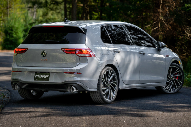 MBRP 2022 VW Golf GTI MK8 T304 SS 3in Cat-Back Exhaust 2.5in Dual Split Rear w/ Carbon Fiber Tips - GTR Auto
