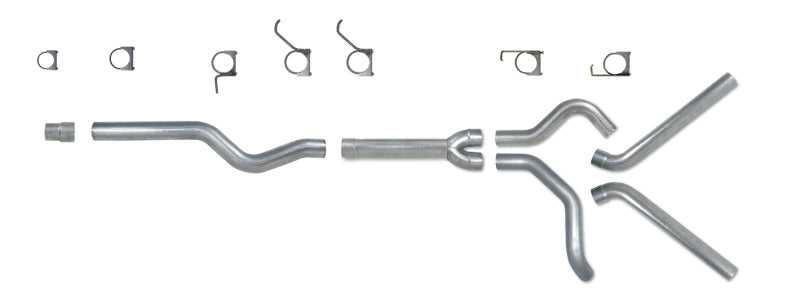 Diamond Eye KIT 4in Catback MFLR RPLCMENT PIPE DUAL SS: 2006-2007.5 CHEVY/GMC 6.6L 2500/3500 - GTR Auto