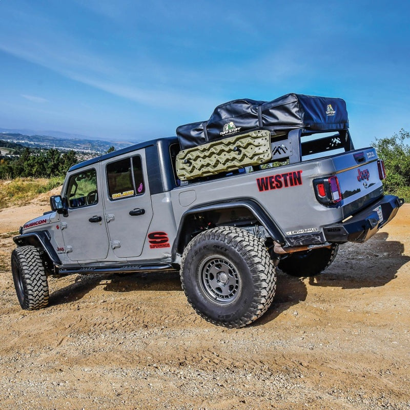 Westin 20-23 Jeep Gladiator Rock Slider - Textured Black - GTR Auto