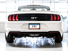 Load image into Gallery viewer, AWE Tuning 2018+ Ford Mustang GT (S550) Cat-Back Exhaust - Touring Edition (Quad Diamond Black Tips)