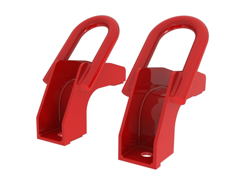 aFe Front Tow Hook Red 2022 Toyota Tundra 3.5L V6 - GTR Auto