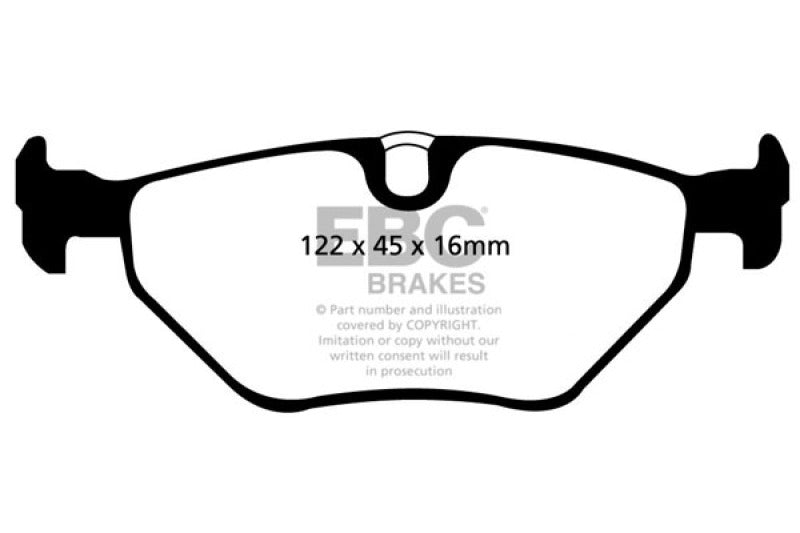 EBC 01-03 BMW 525i 2.5 (E39) Greenstuff Rear Brake Pads - GTR Auto