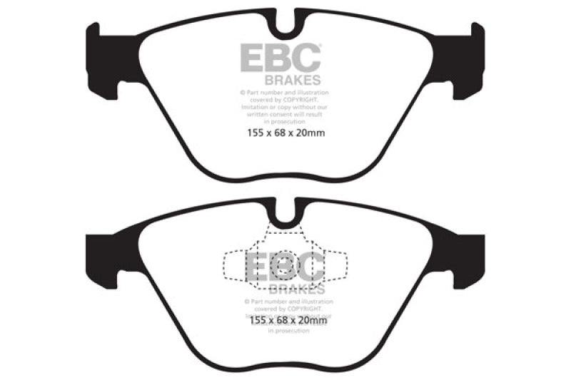 EBC 13+ BMW X1 2.0 Turbo (28i) Greenstuff Front Brake Pads - GTR Auto