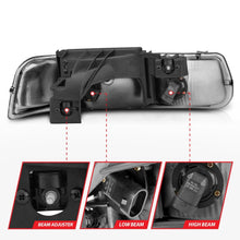 Load image into Gallery viewer, ANZO 1999-2002 Chevrolet Silverado 1500 Crystal Headlights Chrome - GTR Auto
