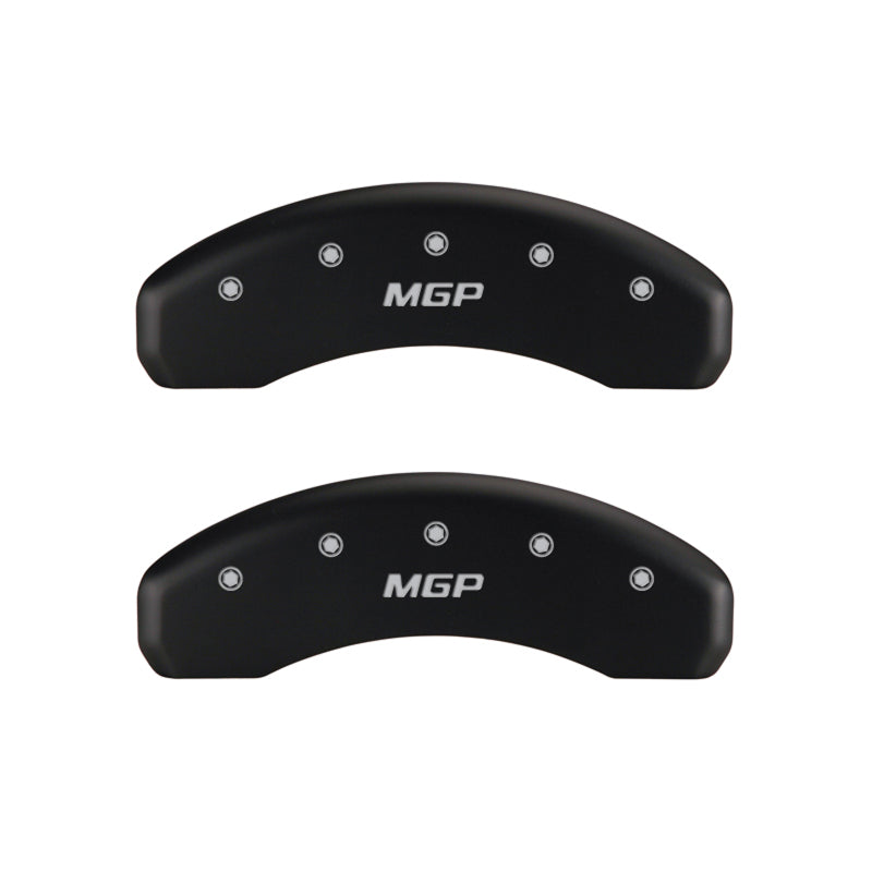 MGP 4 Caliper Covers Engraved Front & Rear MGP Red finish silver ch - GTR Auto