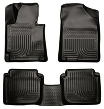 Load image into Gallery viewer, Husky Liners 2011 Hyundai Elantra WeatherBeater Combo Black Floor Liners