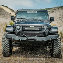 Load image into Gallery viewer, Westin 18-20 Jeep Wrangler WJ2 Full Width Front Bumper w/LED Light Bar Mount Textured Black - GTR Auto