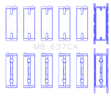 Load image into Gallery viewer, King Engine Bearings BMW S85B50A Main Bearing Set