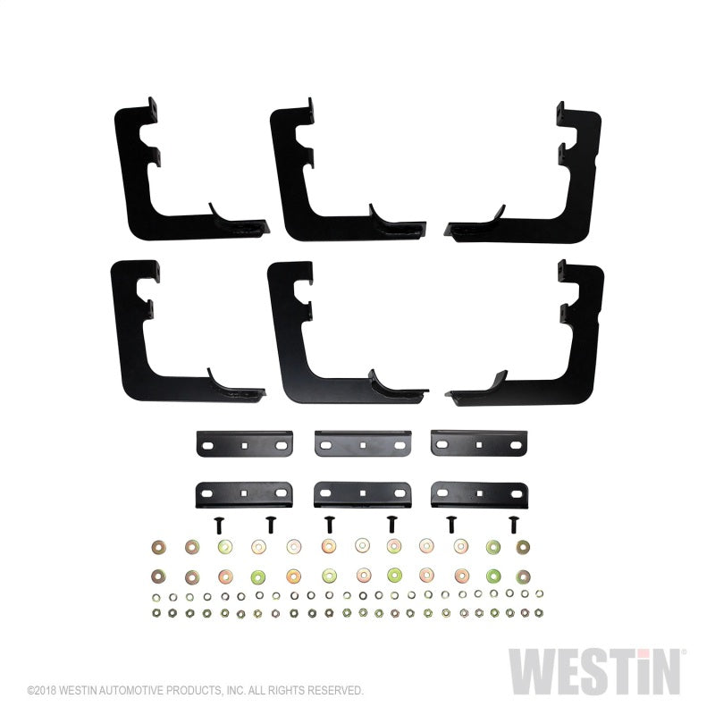 Westin 19 Ram 1500 Quad/Crew Cab (Ex. Classic) Premier Oval Nerf Step Bar Mount Kit - Black - GTR Auto
