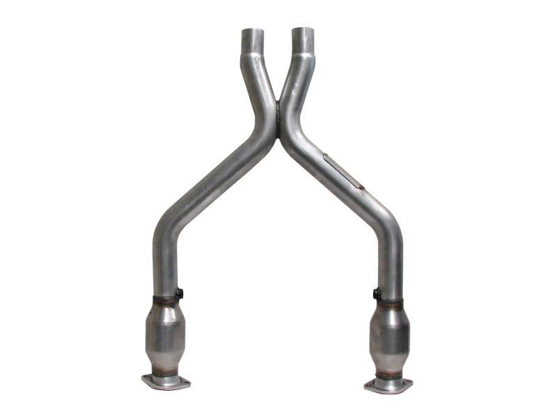 BBK 11-14 Mustang 3.7 V6 Short Mid X Pipe With Catalytic Converters 2-1/2 For BBK Long Tube Headers - GTR Auto