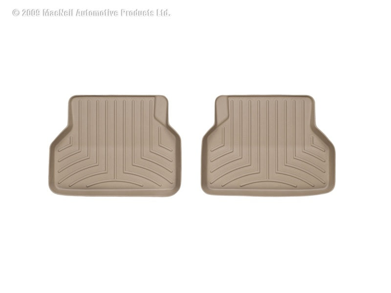 WeatherTech 04-10 BMW 5-Series (E60) Rear FloorLiner - Tan - GTR Auto